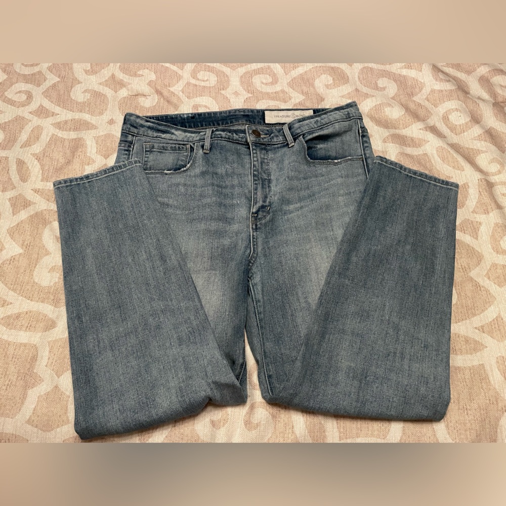 Treasure & Bond Charity Skinny High-Rise Crop Jeans